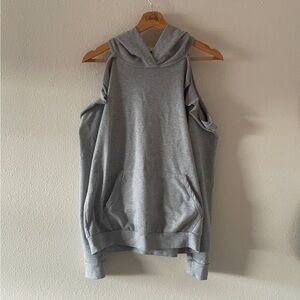 1.4.3. Story by Line Up Light Gray Sleeveless Hoodie